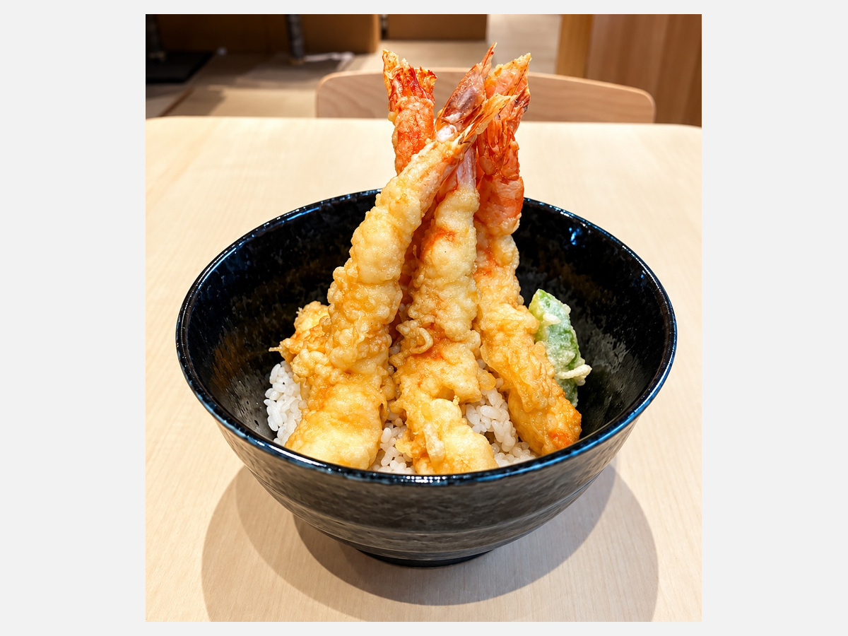 Jumbo Shrimp Tendon / 大エビ天丼 (2/6)