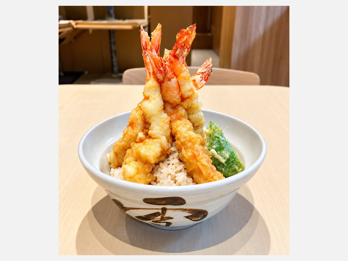 Jumbo Shrimp Tendon / 大エビ天丼 (1/6)