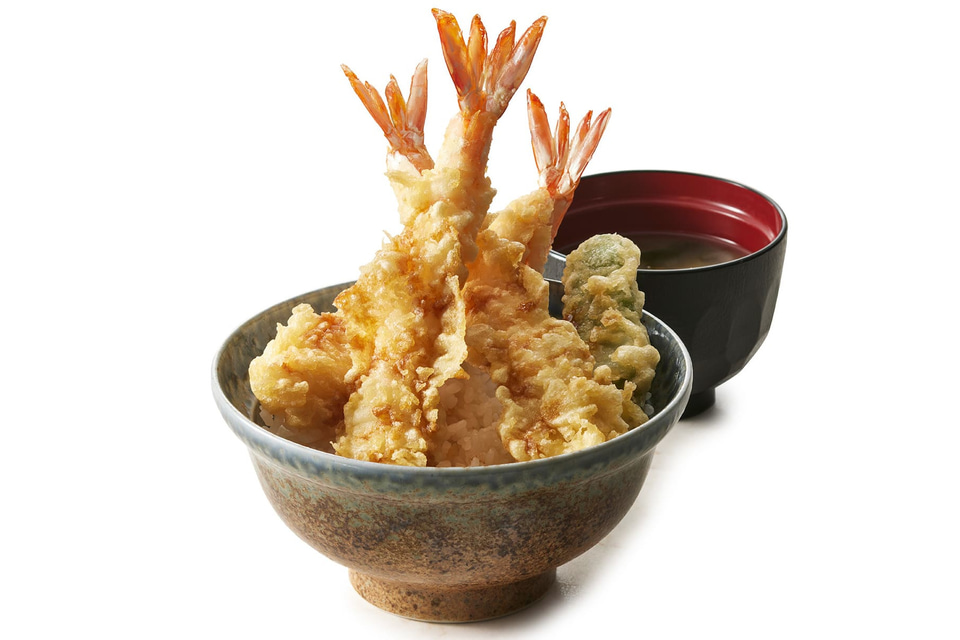Target / 見本：大エビ天丼